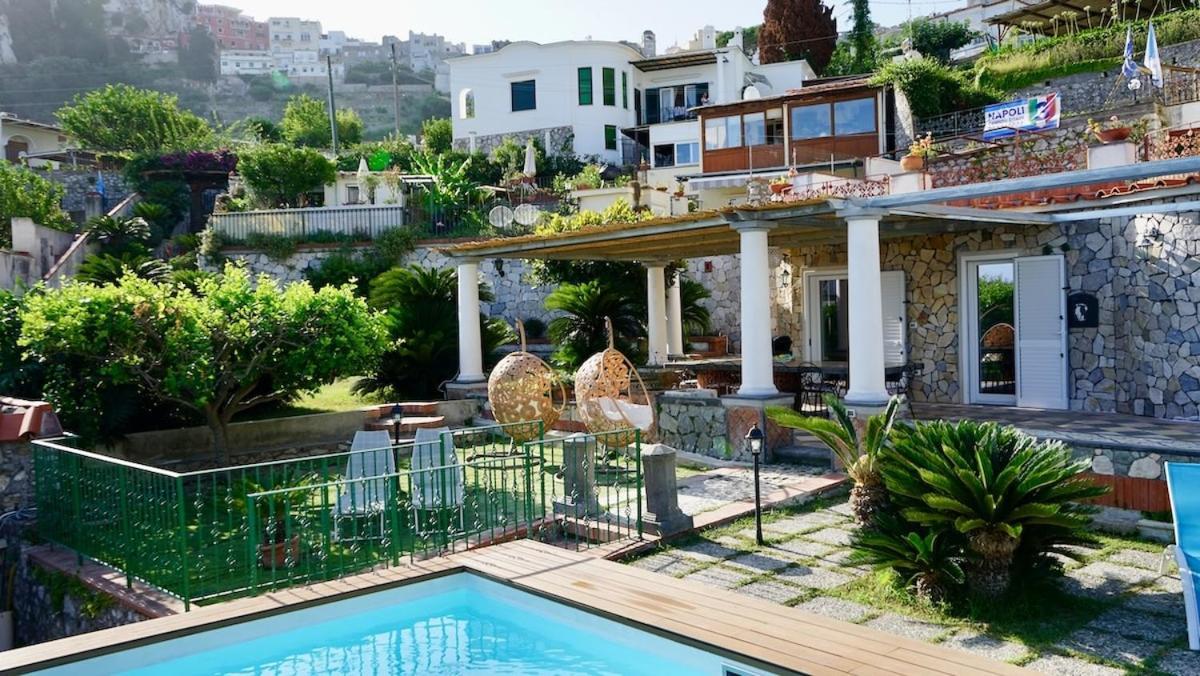 Villa Amalu Capri Piscina E Giardino Kültér fotó