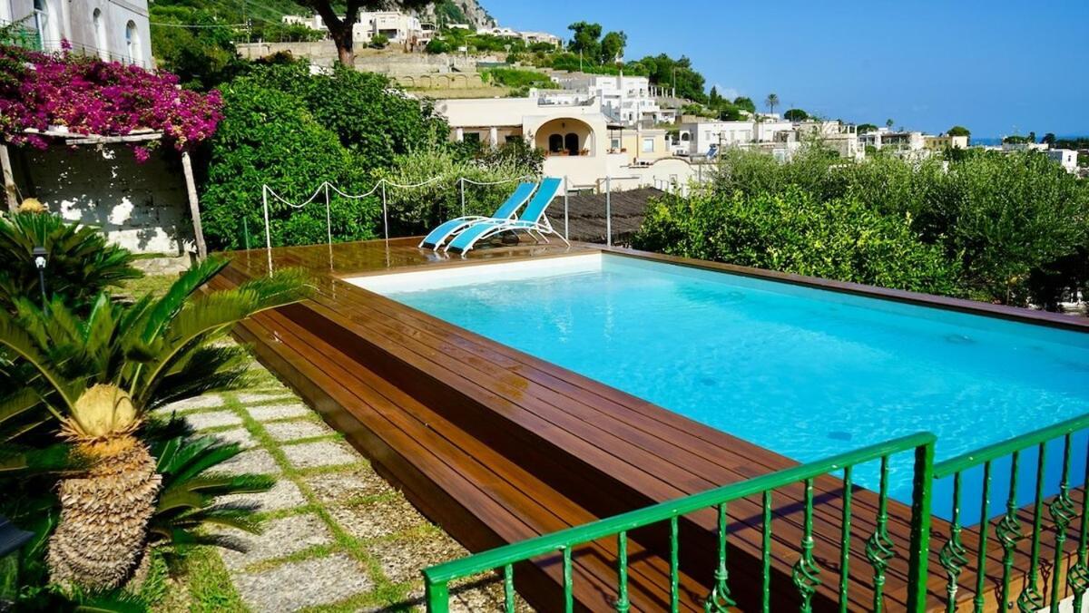 Villa Amalu Capri Piscina E Giardino Kültér fotó
